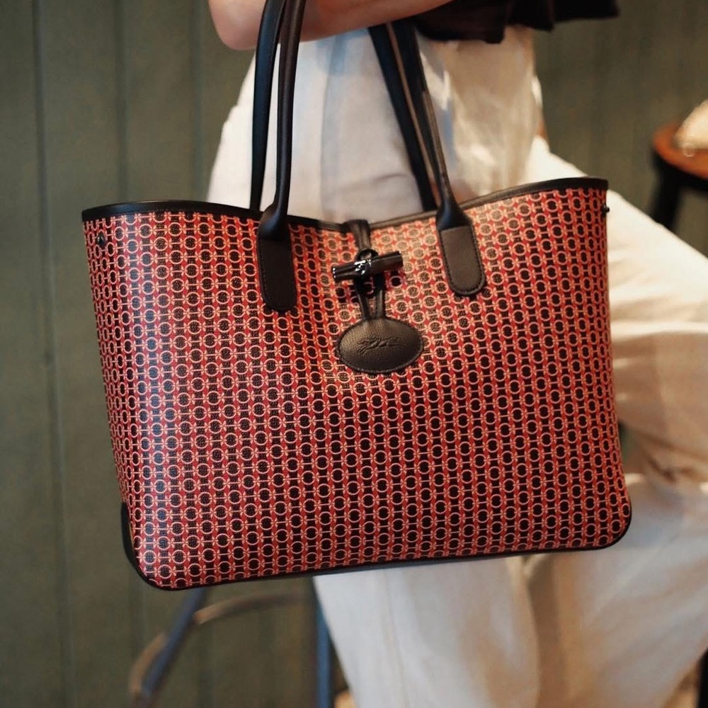 Longchamp Dandy tote leather bag